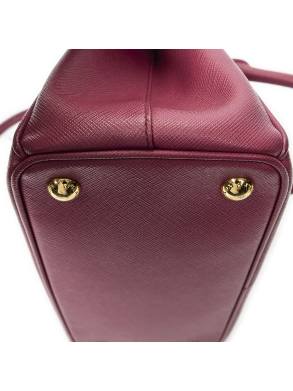 Prada Large Double Zip Galleria Tote Fuchsia Pink Saffiano Leather - Picture 8 of 10